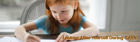 Image of a primary aged girl with red hair, sat with an open book reading.